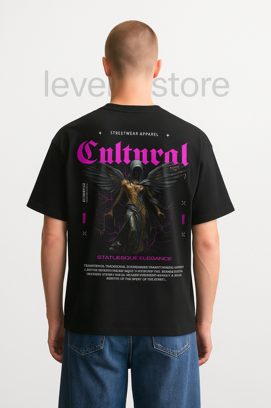 Cultural angel oversized T-shirt