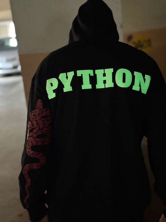 PYTHON COLLECTION HOODIE GLOW IN THE DARK