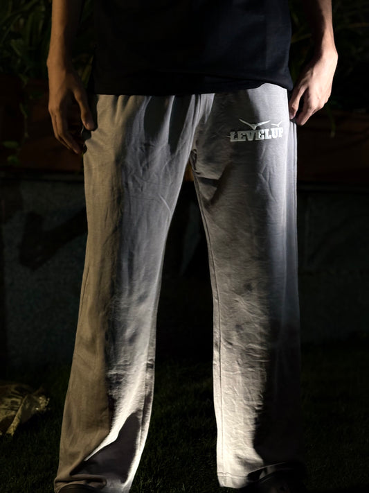 Levelup puff printed Fly high birds trackpant