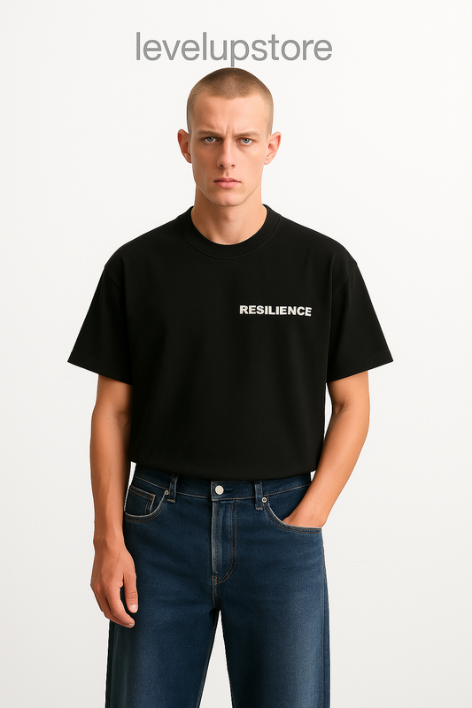 Resilence over sized printed t-shirt