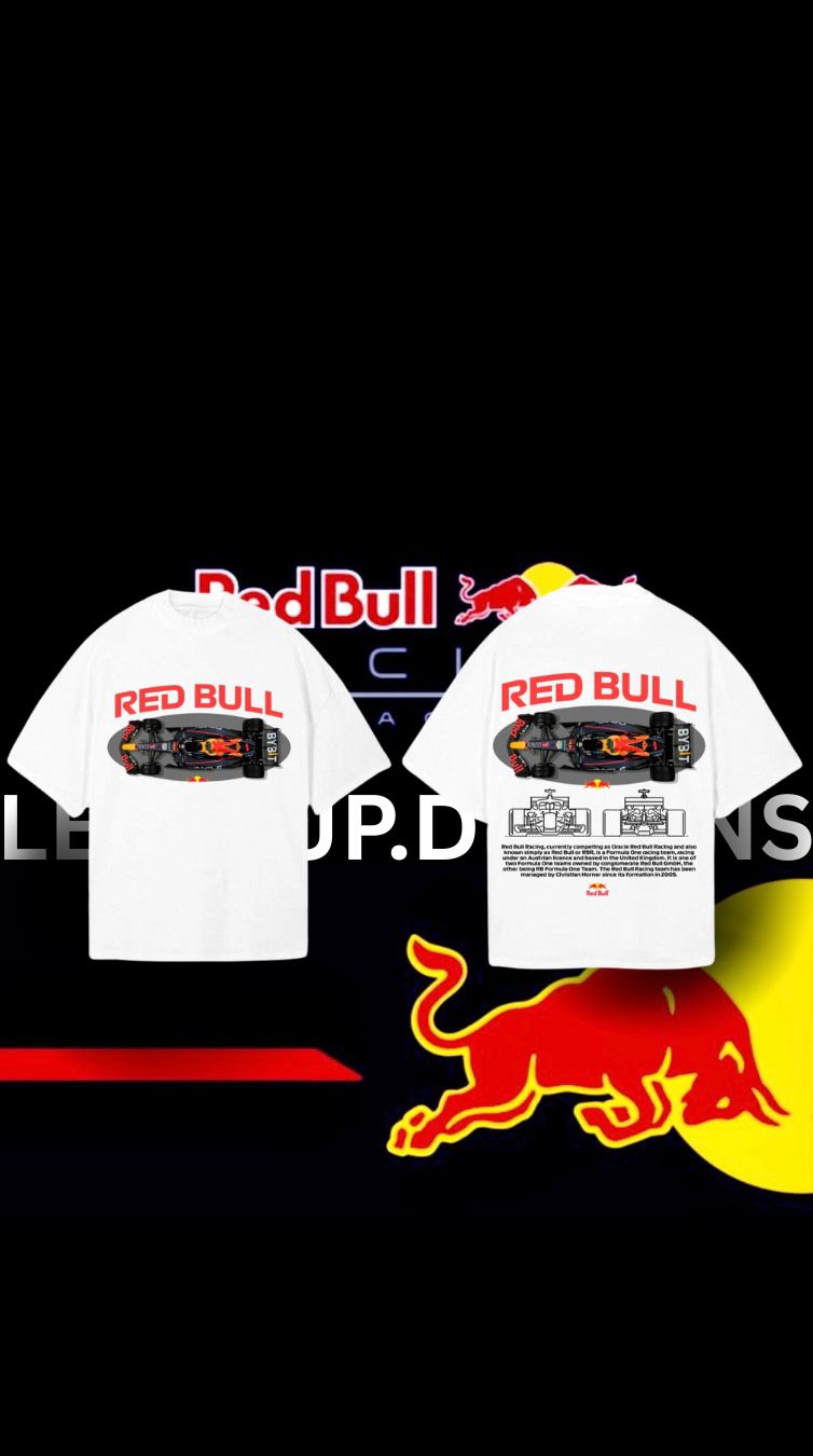 RED BULL F1 printed oversized T-shirt