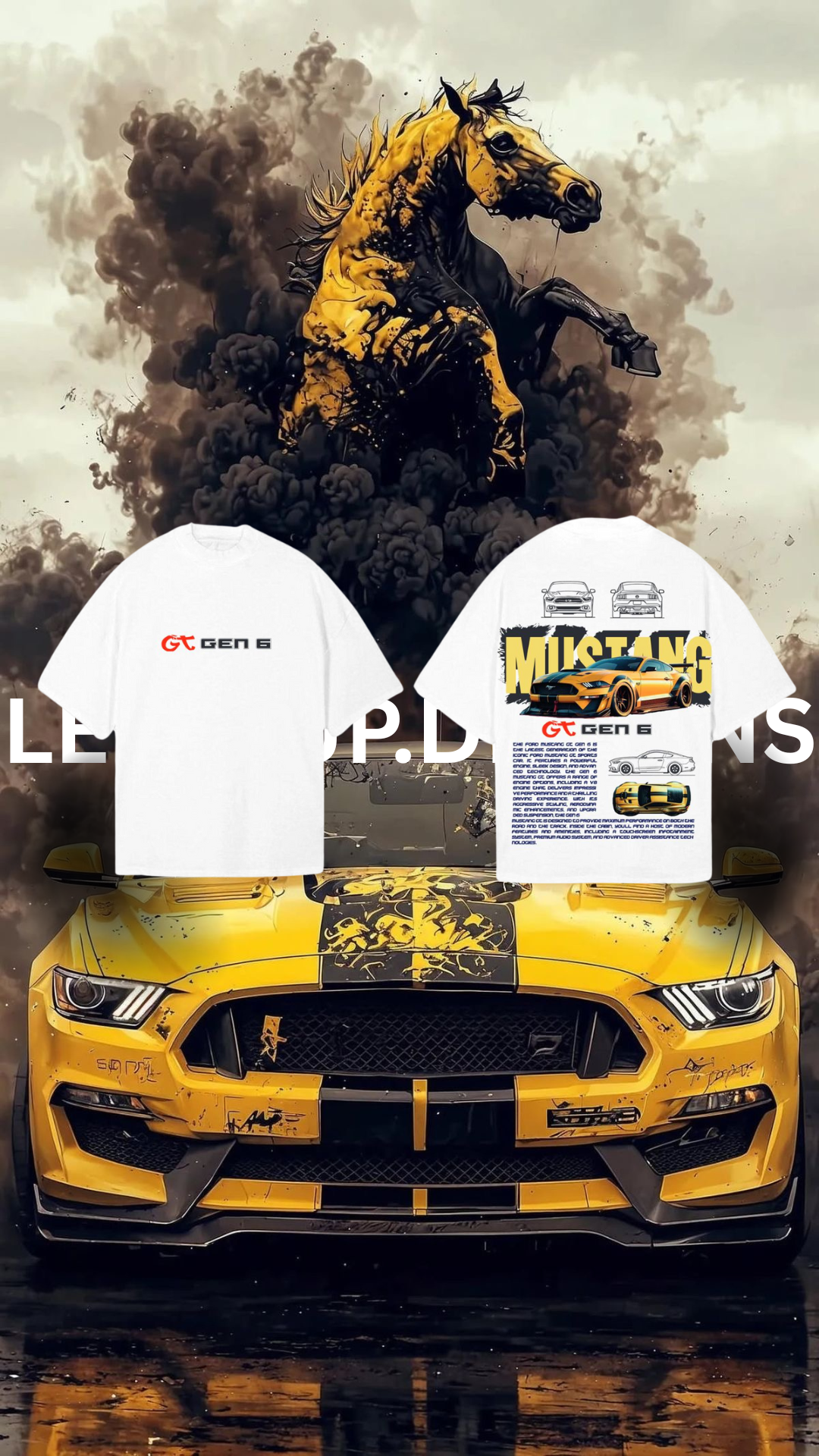 MUSTANG GT GEN G OVERSIZED T-SHIRT
