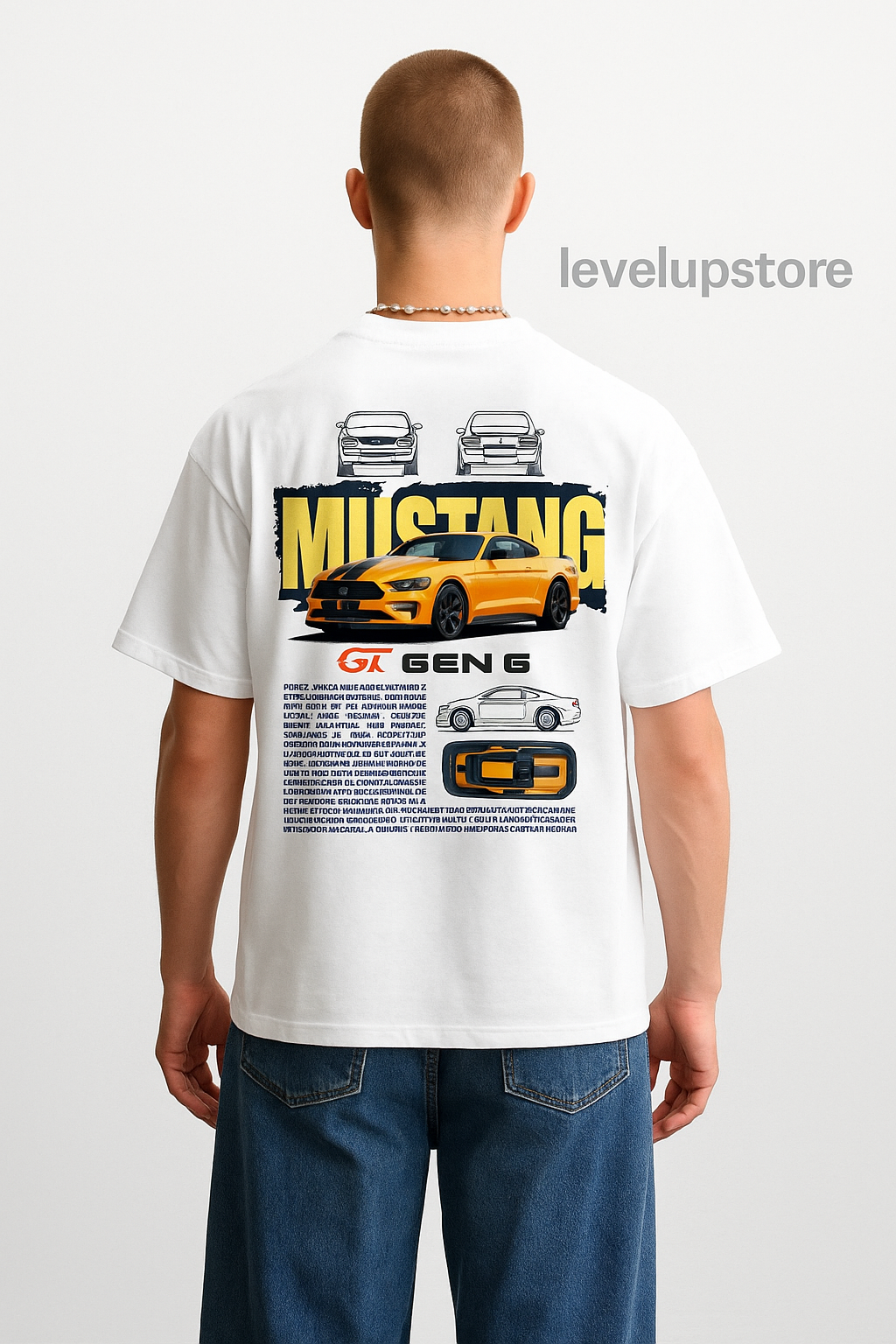 MUSTANG GT GEN G OVERSIZED T-SHIRT