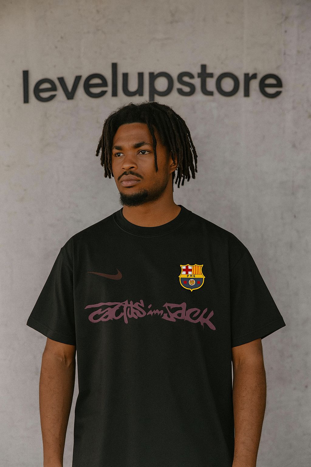 CACTUS JACK OVERSIZED PRINTED BLACK