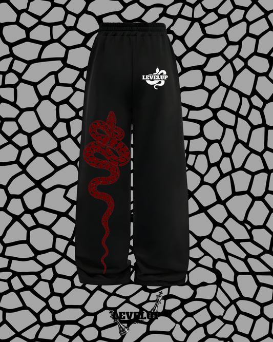 Python Oversized Trackpants dtf/puff printed