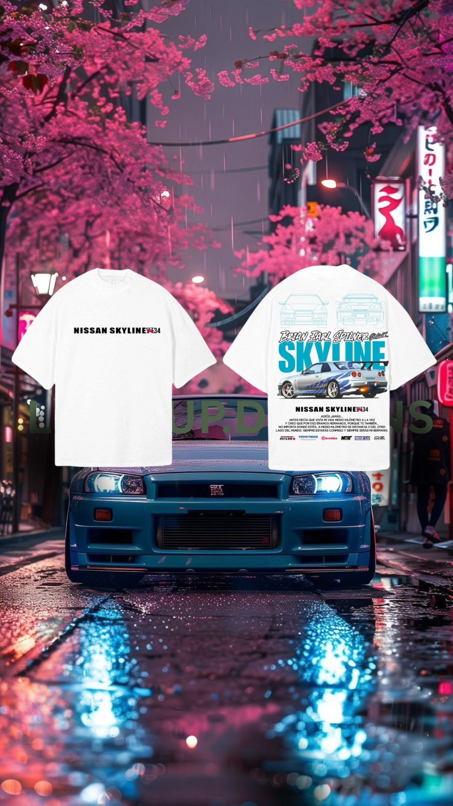 Nissan Skyline R34 JDM Graphic T-Shirt